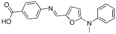 Benzoic  acid,  4-[[[5-(methylphenylamino)-2-furanyl]methylene]amino]- CAS#: 784077-49-2
