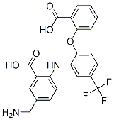 Benzoic  acid,  5-(aminomethyl)-2-[[2-(2-carboxyphenoxy)-5-(trifluoromethyl)phenyl]amino]- CAS#: 714911-70-3