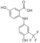 Benzoic  acid,  5-hydroxy-2-[[4-hydroxy-3-(trifluoromethyl)phenyl]amino]- CAS#: 76874-95-8