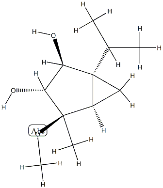 Bicyclo[3.1.0]hexane-2,3-diol, 4-methoxy-4-methyl-1-(1-methylethyl)-, (1R,2S,3R,4R,5R)-rel-(+)- (9CI) CAS#: 796848-38-9