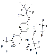 Bis(2,2,3,3,3-pentafluoropropanoic acid)4-[1-(2,2,3,3,3-pentafluoro-1-oxopropoxy)-2-[(2,2,3,3,3-pentafluoro-1-oxopropyl)amino]propyl]-1,2-phenylene ester CAS#: 74231-48-4