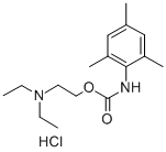 CARBANILIC ACID, 2,4,6-TRIMETHYL-, 2-(DIETHYLAMINO)ETHYL ESTER, HYDROC HLORIDE CAS#: 77656-17-8
