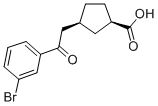 CIS-3-[2-(3-BROMOPHENYL)-2-OXOETHYL]CYCLOPENTANE-1-CARBOXYLIC ACID CAS#: 733740-33-5