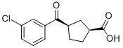 CIS-3-(3-CHLOROBENZOYL)CYCLOPENTANE-1-CARBOXYLIC ACID CAS#: 732252-62-9