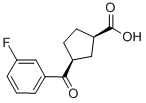 CIS-3-(3-FLUOROBENZOYL)CYCLOPENTANE-1-CARBOXYLIC ACID CAS#: 732252-75-4
