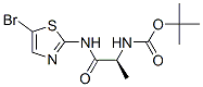 Carbamic  acid,  [(1S)-2-[(5-bromo-2-thiazolyl)amino]-1-methyl-2-oxoethyl]-,  1,1-dimethylethyl  ester  (9CI) CAS#: 742700-34-1