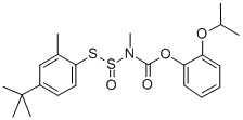 Carbamic acid, (((4-(1,1-dimethylethyl)-2-methylphenyl)thio)sulfinyl)m ethyl-, 2-(1-methylethoxy)phenyl ester CAS#: 77267-46-0
