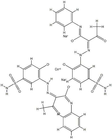 Cobaltate(2-), bis[2-[[5-(aminosulfonyl) -2-hydroxyphenyl]azo]-3-oxo-N-phenylbutanamidato(2 -)]-, disodium CAS#: 75522-91-7