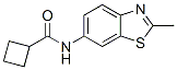 Cyclobutanecarboxamide, N-(2-methyl-6-benzothiazolyl)- (9CI) CAS#: 736149-86-3