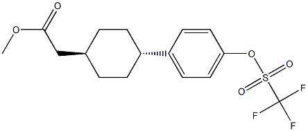 Cyclohexaneacetic acid, 4-[4-[[(trifluoroMethyl)sulfonyl]oxy]phenyl]-, Methyl ester, trans- CAS#: 701232-68-0