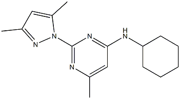 Cyclohexyl-[2-(3,5-dimethyl-pyrazol-1-yl)-6-methyl-pyrimidin-4-yl]-amine CAS#: 73029-73-9