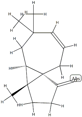Cyclopenta[1,3]cyclopropa[1,2]cyclohepten-1(2H)-one, 3,3a,3b,4,5,8-hexahydro-3a,5,5-trimethyl-, (3aR,3bR,8aS)-rel- (9CI) CAS#: 791810-04-3