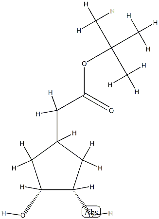 Cyclopentaneacetic acid, 3,4-dihydroxy-, 1,1-dimethylethyl ester, (3R,4S)-rel- (9CI) CAS#: 799805-87-1