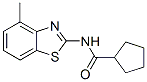 Cyclopentanecarboxamide, N-(4-methyl-2-benzothiazolyl)- (9CI) CAS#: 723742-77-6
