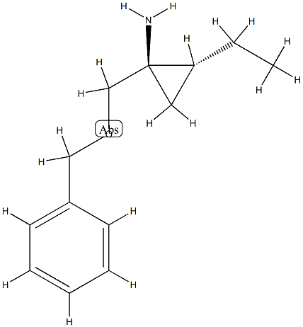 Cyclopropanamine, 2-ethyl-1-[(phenylmethoxy)methyl]-, (1R,2R)-rel- (9CI) CAS#: 774175-92-7