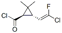 Cyclopropanecarbonyl chloride, 3-(2-chloro-2-fluoroethenyl)-2,2-dimethyl-, [1R-[1alpha,3beta(E)]]- (9CI) CAS#: 77789-74-3