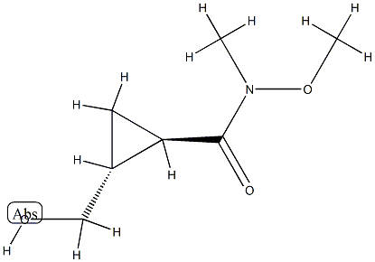 Cyclopropanecarboxamide, 2-(hydroxymethyl)-N-methoxy-N-methyl-, (1R,2R)-rel- (9CI) CAS#: 749885-56-1