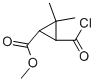Cyclopropanecarboxylic acid, 3-(chlorocarbonyl)-2,2-dimethyl-, methyl ester (9CI) CAS#: 76842-28-9