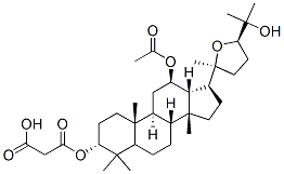 Dammarane-3,12,25-triol, 20,24-epoxy-, 12-acetate 3-(hydrogenpropanedi oate), (3alpha,12beta,24R)- CAS#: 78782-15-7