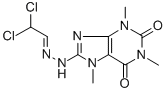 Dichloroacetaldehyde (1,3,7-trimethyl-2,6-dihydro-2,6-dioxo-7H-purin-8-yl)hydrazone CAS#: 73664-29-6