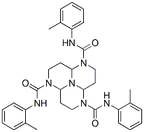 Dodecahydro-N,N',N''-tri-o-tolyl-1,4,7,9b-tetraazaphenalene-1,4,7-tricarboxamide CAS#: 74039-53-5