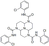 Dodecahydro-N,N',N''-tris(o-chlorophenyl)-1,4,7,9b-tetraazaphenalene-1,4,7-tricarboxamide CAS#: 74039-54-6