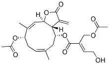 (E)-2-Acetoxymethyl-4-hydroxy-2-butenoic acid [(3aR,4R,6E,9S,10Z,11aR)-9-acetoxy-2,3,3a,4,5,8,9,11a-octahydro-6,10-dimethyl-3-methylene-2-oxocyclodeca[b]furan-4-yl] ester CAS#: 75351-98-3