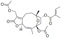 (E)-2-Methyl-2-butenoic acid [(6R,7R,9S,10E,11aR)-9-acetoxy-3-acetoxymethyl-2,4,5,6,7,8,9,11a-octahydro-6,10-dimethyl-2-oxo-6,9-epoxycyclodeca[b]furan-7-yl] ester CAS#: 78835-07-1