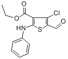 ETHYL 2-ANILINO-4-CHLORO-5-FORMYL-3-THIOPHENECARBOXYLATE CAS#: 78267-24-0