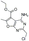ETHYL 4-AMINO-2-(CHLOROMETHYL)-6-METHYLFURO[2,3-D]PYRIMIDINE-5-CARBOXYLATE CAS#: 796067-48-6
