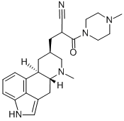 Ergoline-8-beta-propionitrile, 6-methyl-alpha-(4-methyl-1-piperazinylc arbonyl)- CAS#: 74627-31-9