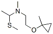 Ethanamine, N-methyl-N-[2-[(1-methylcyclopropyl)oxy]ethyl]-1-(methylthio)- (9CI) CAS#: 794504-51-1