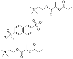 Ethanaminium, 2-(2-(1-oxopropoxy)-1-oxopropoxy)-N,N,N-trimethyl-, 2,6- naphthalenedisulfonate (2:1) CAS#: 73231-78-4
