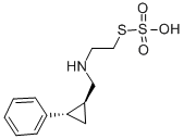 Ethanethiol, 2-((2-phenylcyclopropyl)methylamino)-, hydrogen sulfate ( ester) (E)- CAS#: 78128-72-0