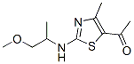 Ethanone, 1-[2-[(2-methoxy-1-methylethyl)amino]-4-methyl-5-thiazolyl]- (9CI) CAS#: 794573-12-9