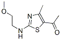 Ethanone, 1-[2-[(2-methoxyethyl)amino]-4-methyl-5-thiazolyl]- (9CI) CAS#: 794571-76-9