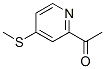 Ethanone, 1-[4-(methylthio)-2-pyridinyl]- (9CI) CAS#: 741287-56-9