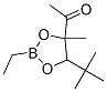 Ethanone, 1-[5-(1,1-dimethylethyl)-2-ethyl-4-methyl-1,3,2-dioxaborolan -4-yl]- CAS#: 74646-07-4