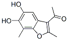 Ethanone, 1-(5,6-dihydroxy-2,7-dimethyl-3-benzofuranyl)- (9CI) CAS#: 709640-99-3