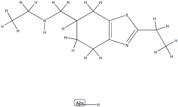 Ethyl-2 (N-ethylaminomethyl)-6 tetrahydro-4,5,6,7-benzo(d)thiazole chl orhydrate [French] CAS#: 77528-83-7