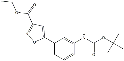 Ethyl 5-(3-((tert-butoxycarbonyl)amino)phenyl)isoxazole-3-carboxylate CAS#: 745078-83-5