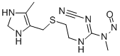 Guanidine, 2-cyano-1-methyl-3-(2-(((4-methyl-4-imidazolin-5-yl)methyl) thio)ethyl)-1-nitroso- CAS#: 77893-24-4