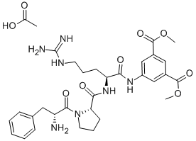 H-D-PHE-PRO-ARG-5-AMIDO-ISOPHTHALIC ACID-DIMETHYL ESTER ACETATE SALT CAS#: 74503-72-3