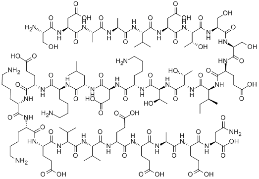 H-SER-ASP-ALA-ALA-VAL-ASP-THR-SER-SER-GLU-ILE-THR-THR-LYS-ASP-LEU-LYS-GLU-LYS-LYS-GLU-VAL-VAL-GLU-GLU-ALA-GLU-ASN-OH CAS#: 74221-77-5