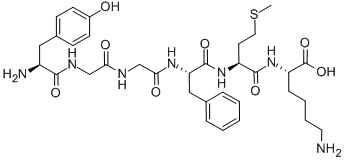 H-TYR-GLY-GLY-PHE-MET-LYS-OH ACETATE SALT CAS#: 75909-25-0