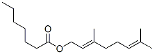 Heptanoic acid (E)-3,7-dimethyl-2,6-octadienyl ester CAS#: 73019-15-5