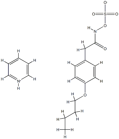 Hydroxylamine-O-sulfonic acid, N-((4-butoxyphenyl)acetyl)-, compd. wit h pyridine (1:1) CAS#: 77372-66-8