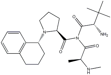L-Prolinamide, N-methyl-L-alanyl-3-methyl-L-valyl-N-[(1R)-1,2,3,4-tetrahydro-1-naphthalenyl]- (9CI) CAS#: 762274-49-7