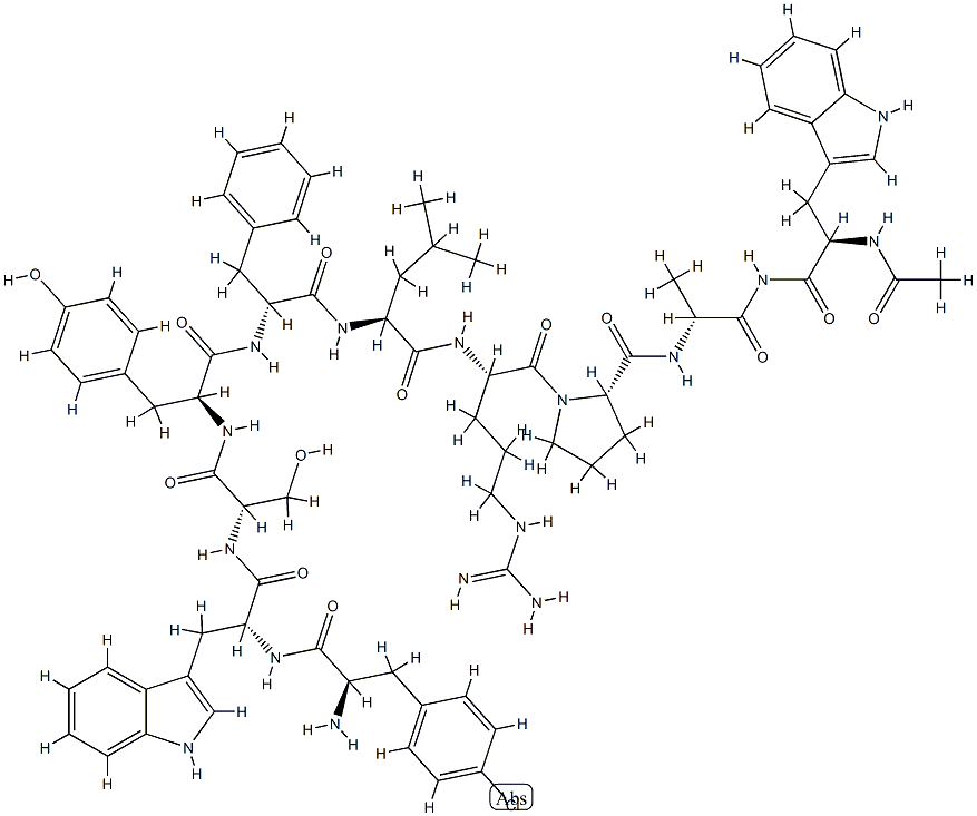 LHRH,(N)-Ac-Trp(1)-(4-Cl-Phe)(2)-Trp(3)-Phe(6)-AlaNH2(10)- CAS#: 78493-59-1