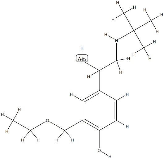 Levalbuterol Related Compound E (30 mg) (alpha-[{(1,1-Dimethylethyl)amino}methyl]-3-(ethoxy-methyl)-4-hydroxy-benzenemethanol) CAS#: 754926-25-5